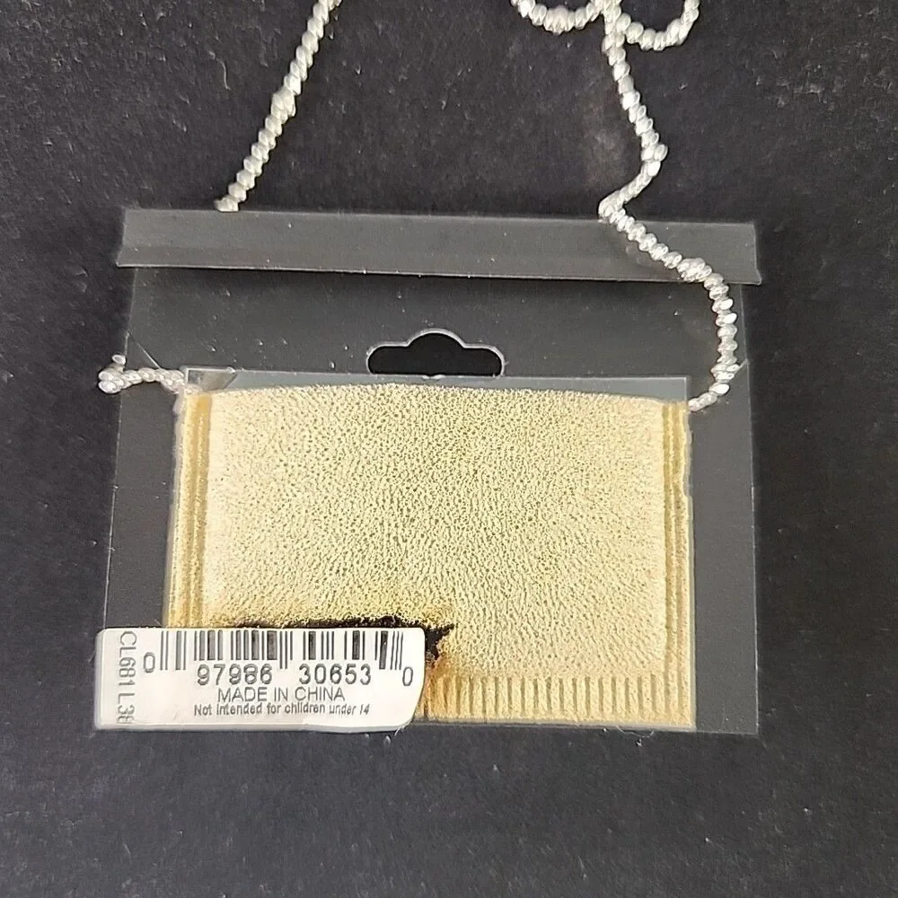 Necklace Letter -S- Initial With 3 Stones Pendant On 22